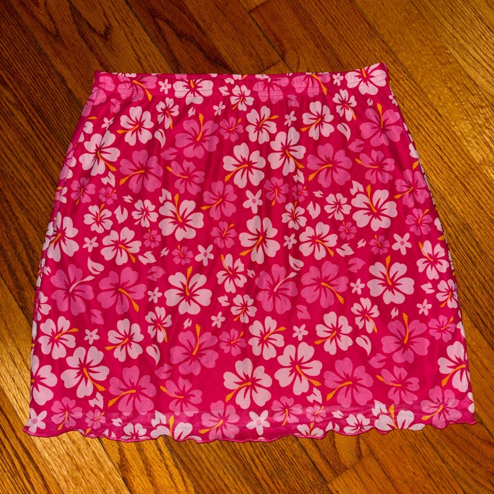 Medium Floral Pink Skirt